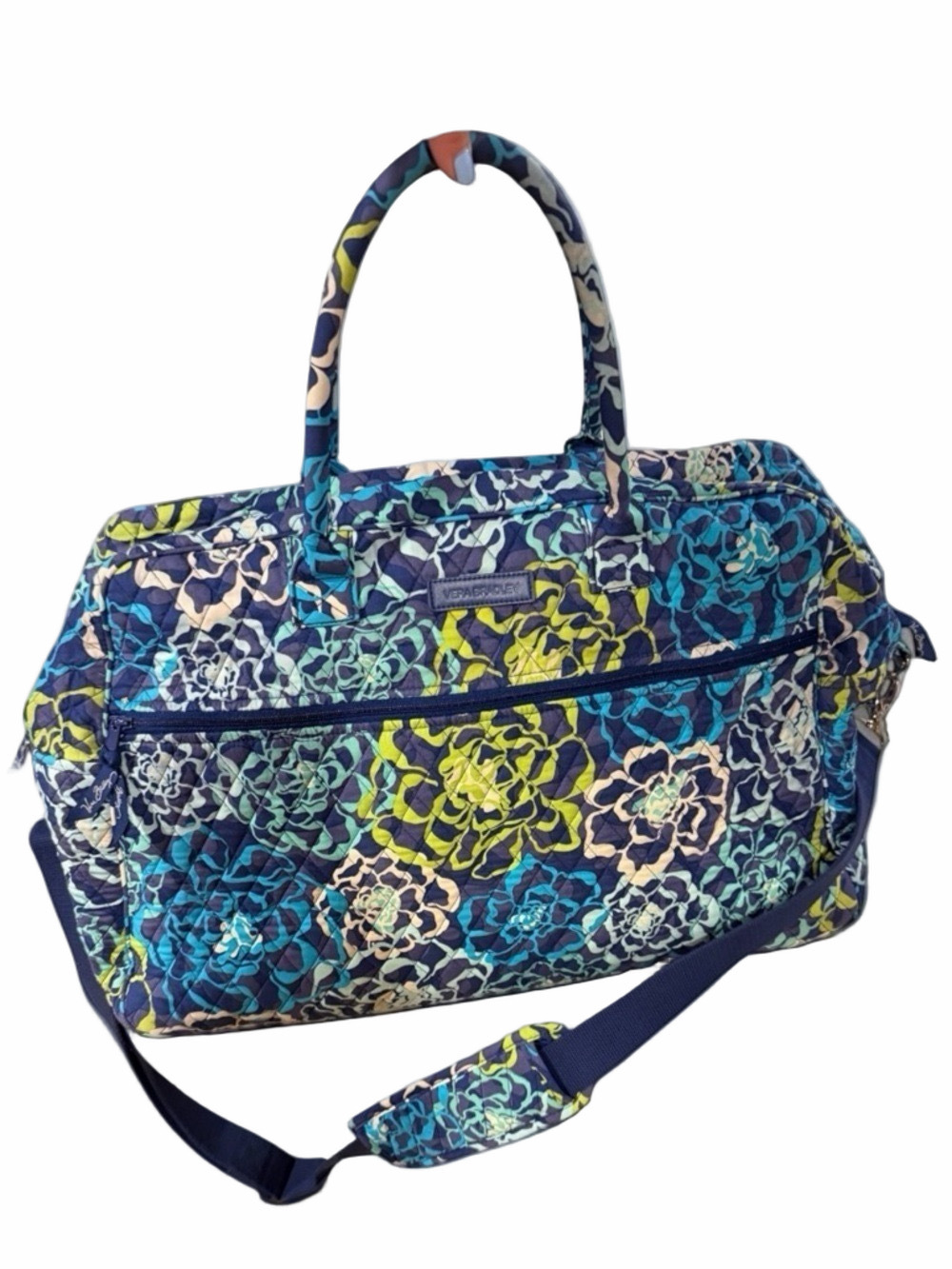 Vera Bradley Katalina Blues Quilted Duffel Bag Floral Large